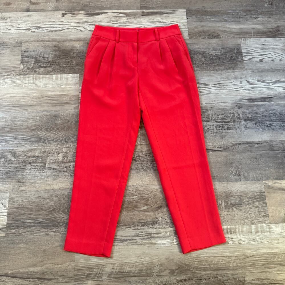 NWT J.Crew Pleated Tapered Ankle Trousers Office Siren Corpcore Workwear 00